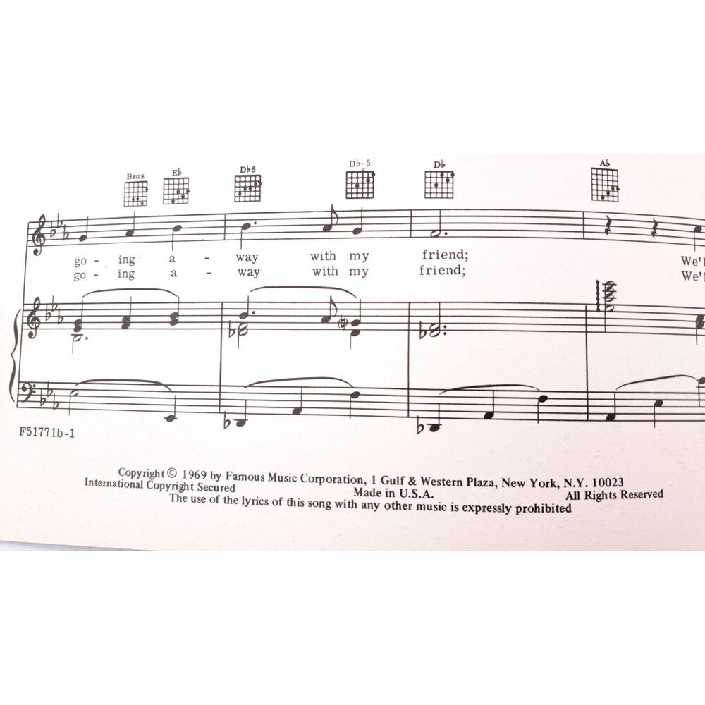 Vintage Come Saturday Morning Sheet Music The Sterile Cuckoo 1969 Liza Minnelli - Picture 4 of 4